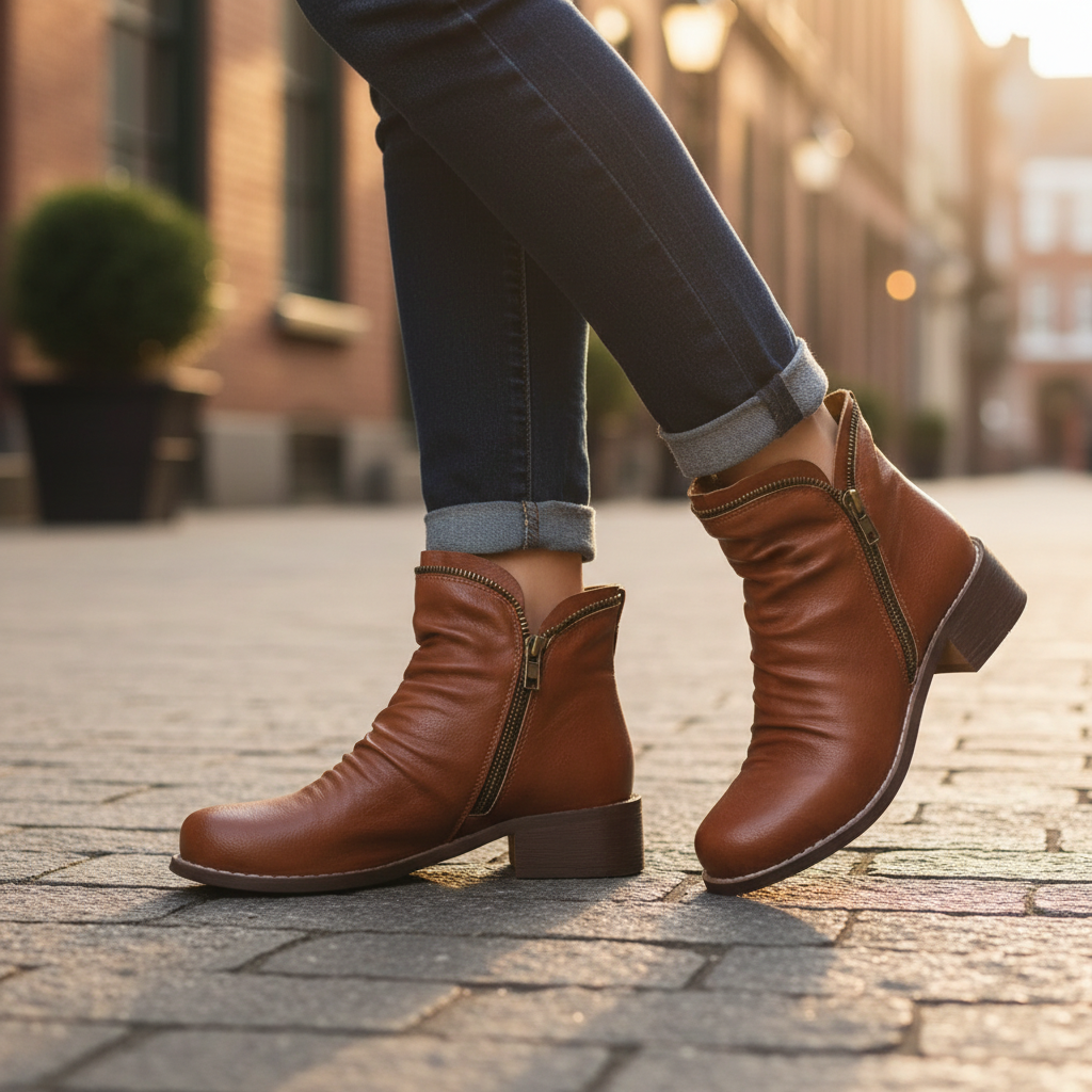 Grace - Smart Women's Orthopedic Fall Boots with Side Zip Closure