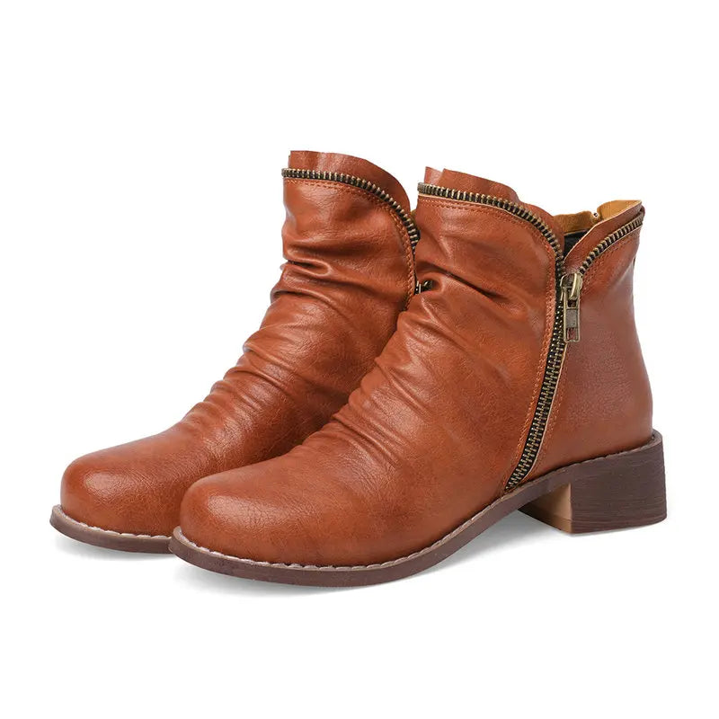 Grace - Smart Women's Orthopedic Fall Boots with Side Zip Closure