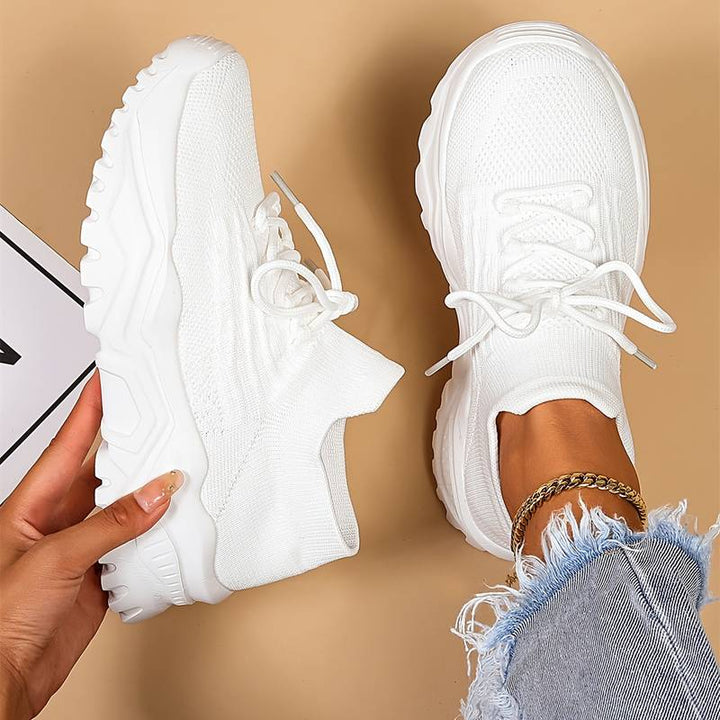 Grace - Supportive Women's Orthopedic Sneakers with Chunky Sole and Lace-Up Fit