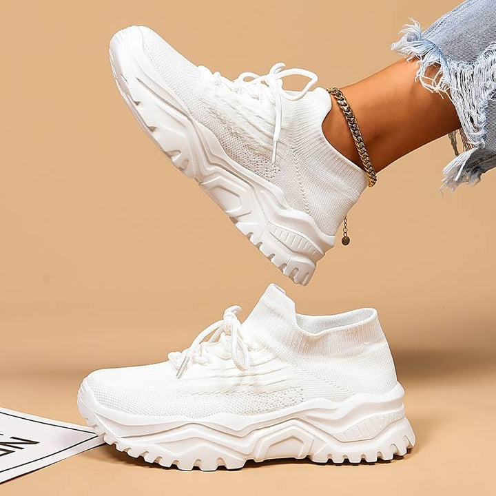 Grace - Supportive Women's Orthopedic Sneakers with Chunky Sole and Lace-Up Fit