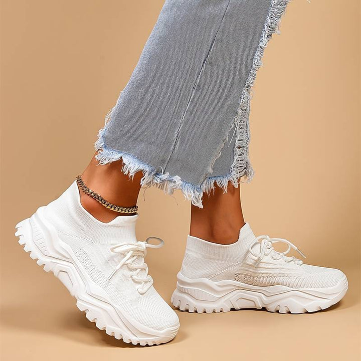 Grace - Supportive Women's Orthopedic Sneakers with Chunky Sole and Lace-Up Fit