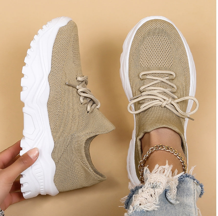 Grace - Supportive Women's Orthopedic Sneakers with Chunky Sole and Lace-Up Fit