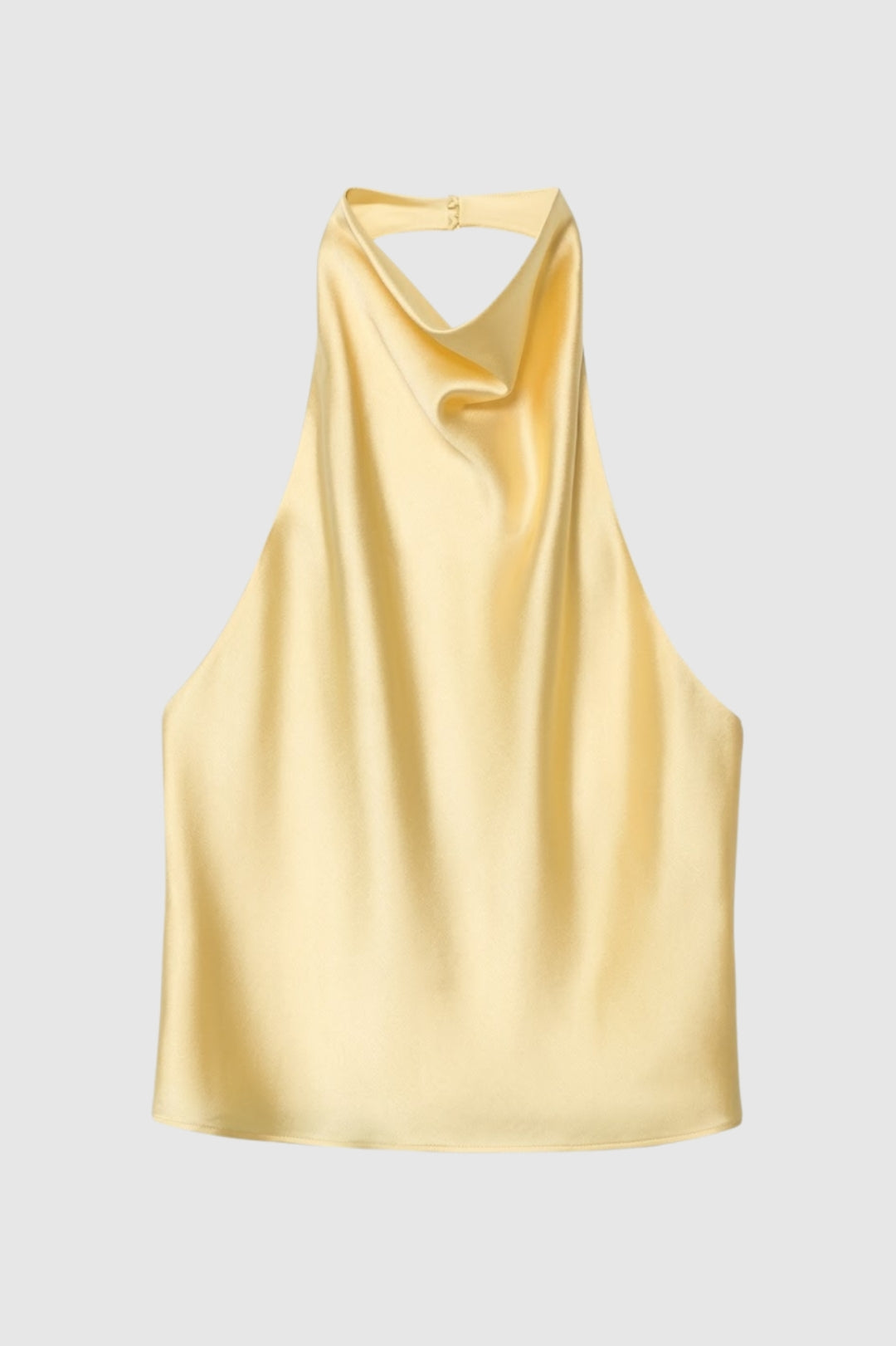 Halter Top Women - Silky Drape Open Back | Elegant Evening