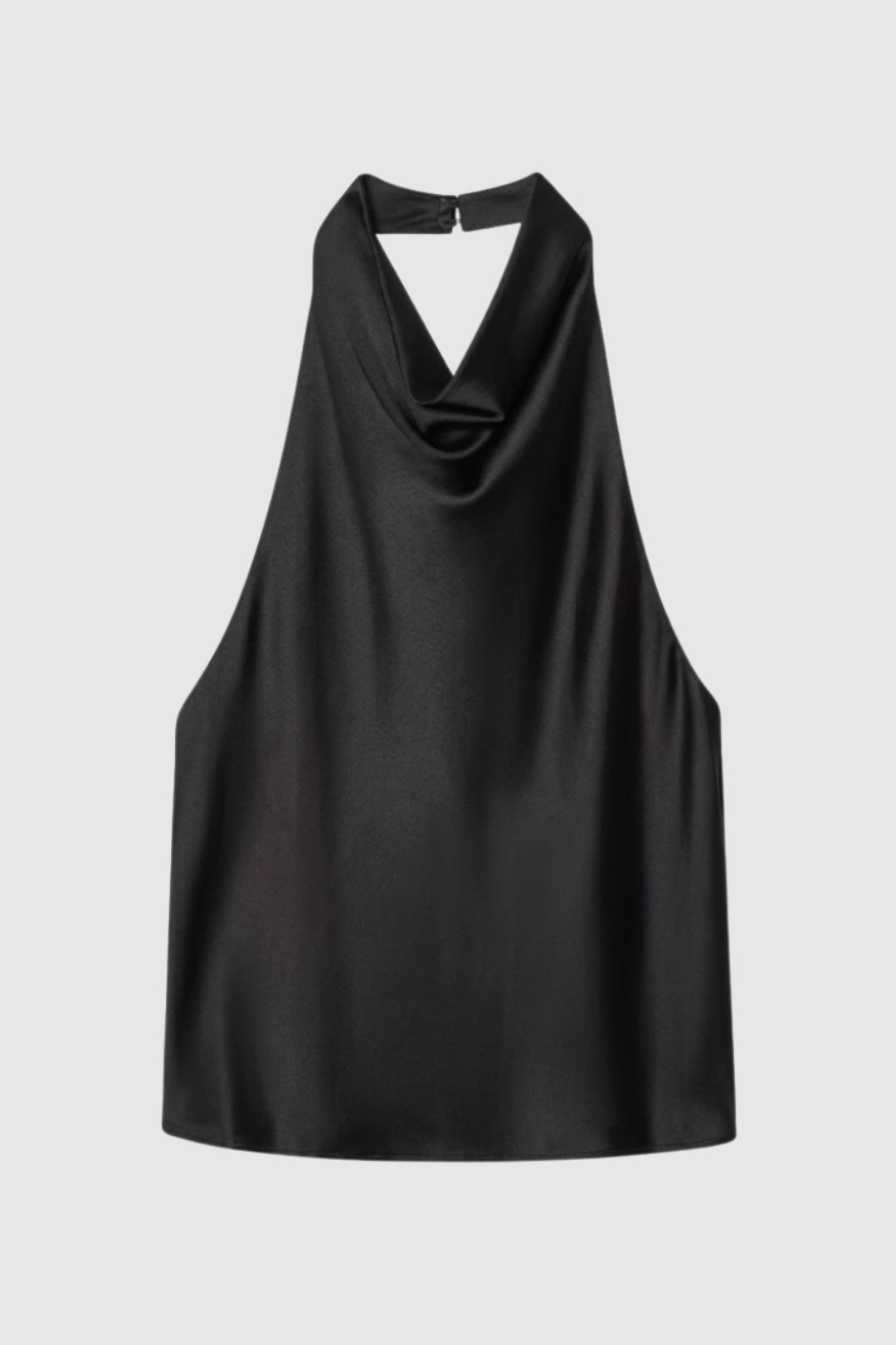 Halter Top Women - Silky Drape Open Back | Elegant Evening