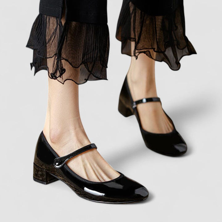 Hannah - Elegant Women's Orthopedic Mary Jane Shoes with Block Heel