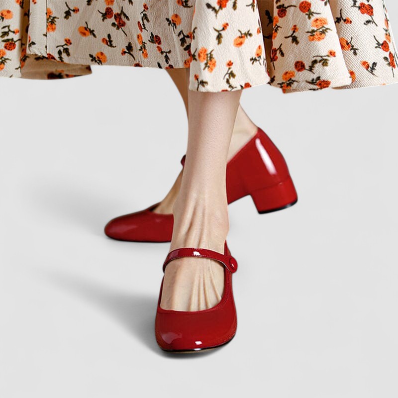 Hannah - Elegant Women's Orthopedic Mary Jane Shoes with Block Heel