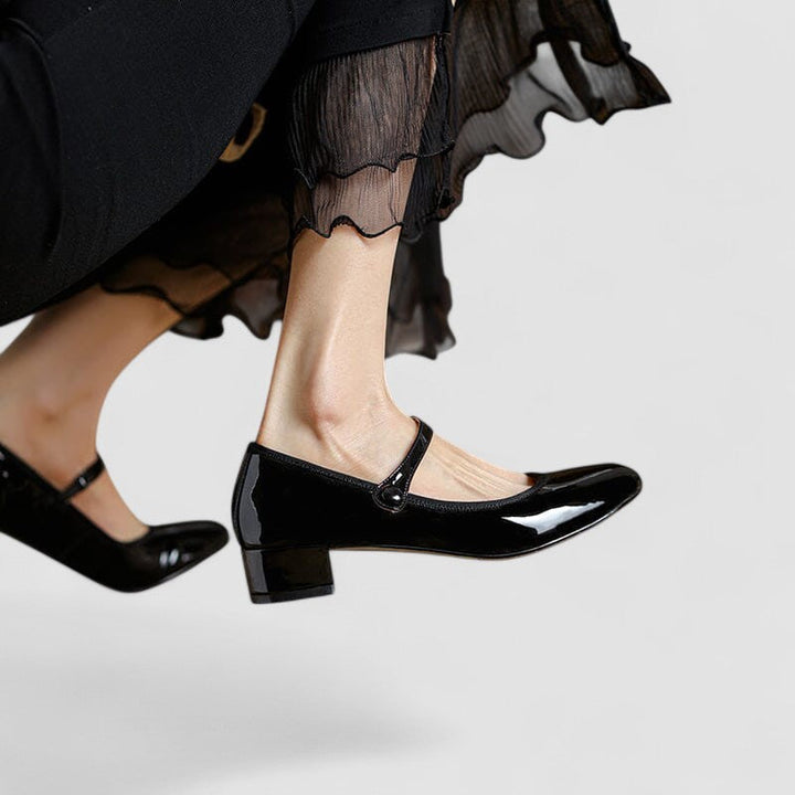 Hannah - Elegant Women's Orthopedic Mary Jane Shoes with Block Heel