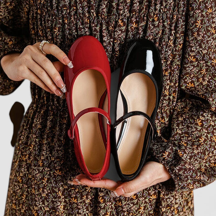 Hannah - Elegant Women's Orthopedic Mary Jane Shoes with Block Heel