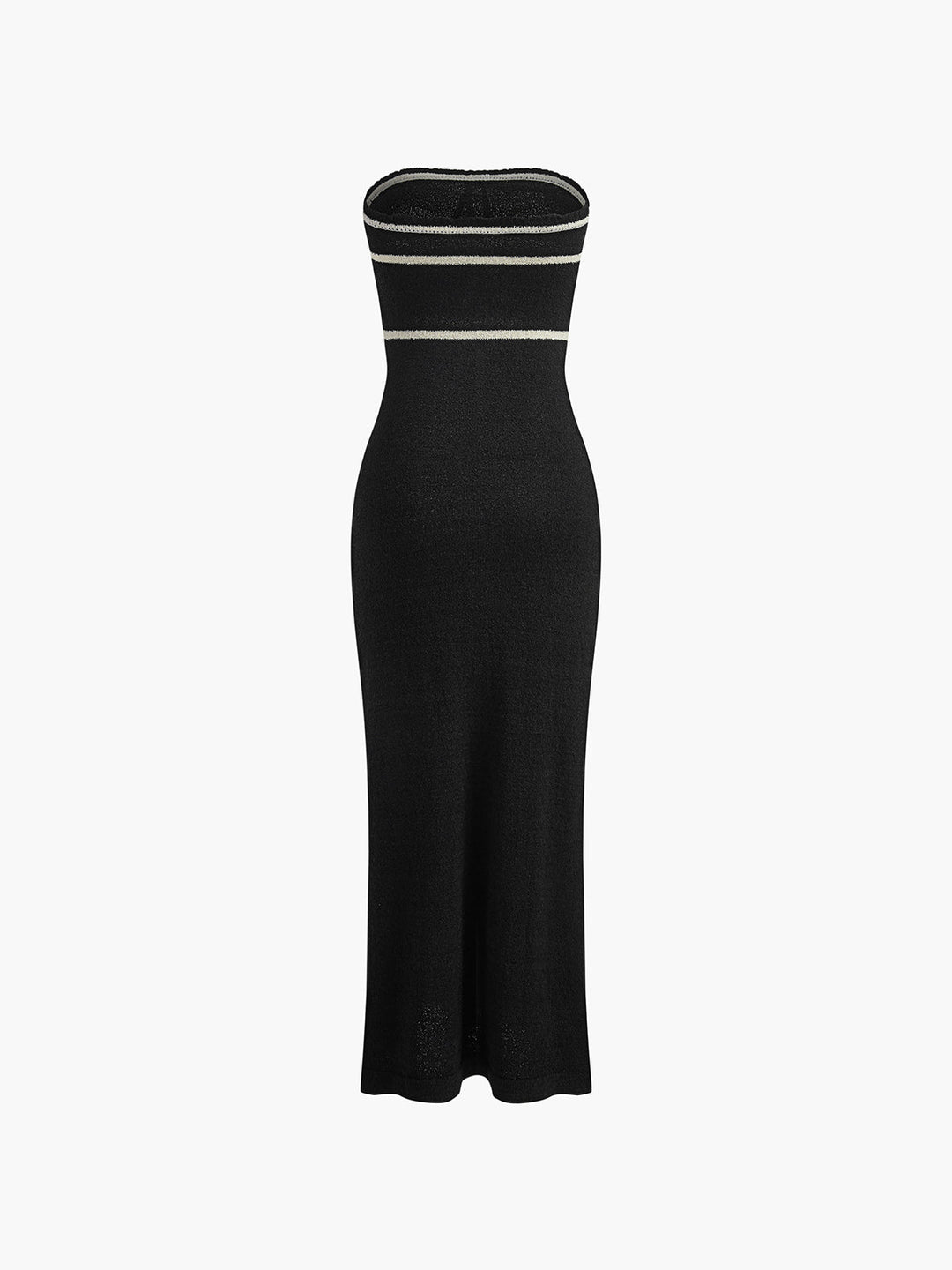 Harper - Chic Women's Wedding Guest Dress with Strapless Bodice and Contrast Trim