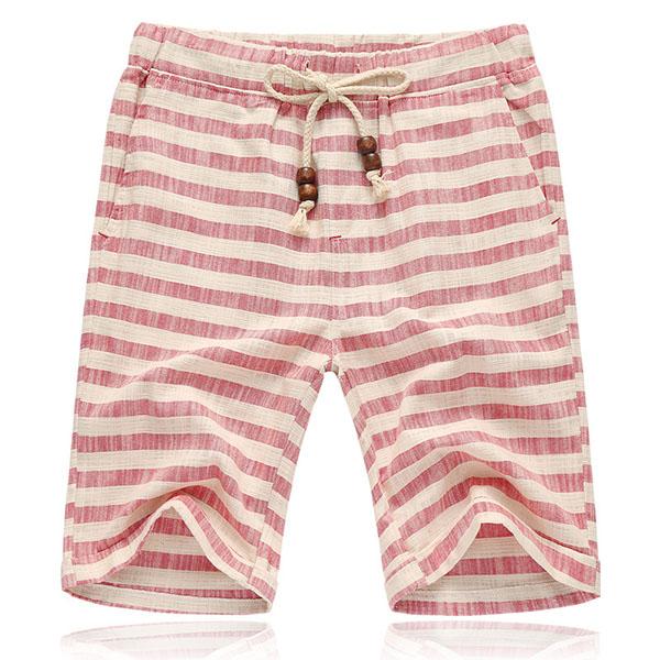 Harry - Casual Men's Linen Shorts with Drawstring Waist and Side Pockets