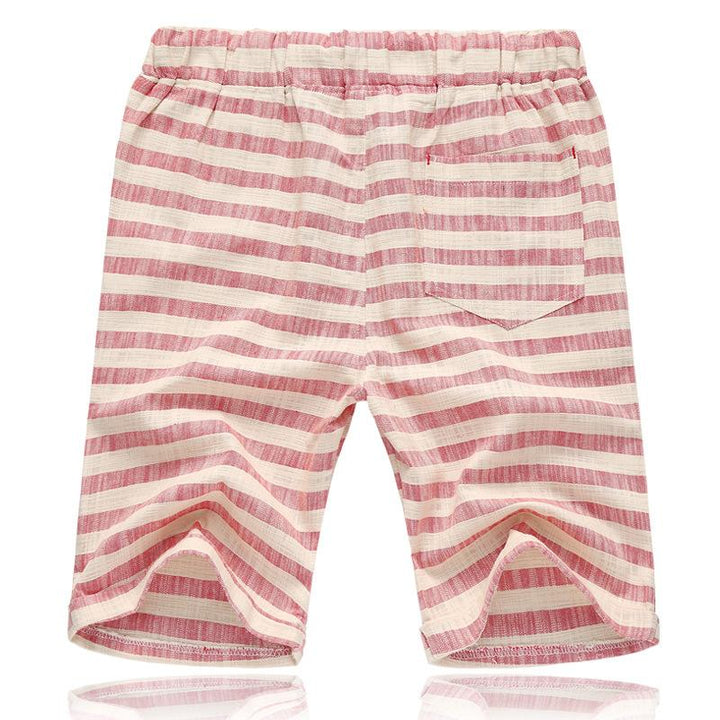Harry - Casual Men's Linen Shorts with Drawstring Waist and Side Pockets