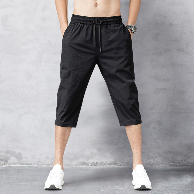 Harry - Casual Men's Shorts with Drawstring Waist and Below-Knee Length