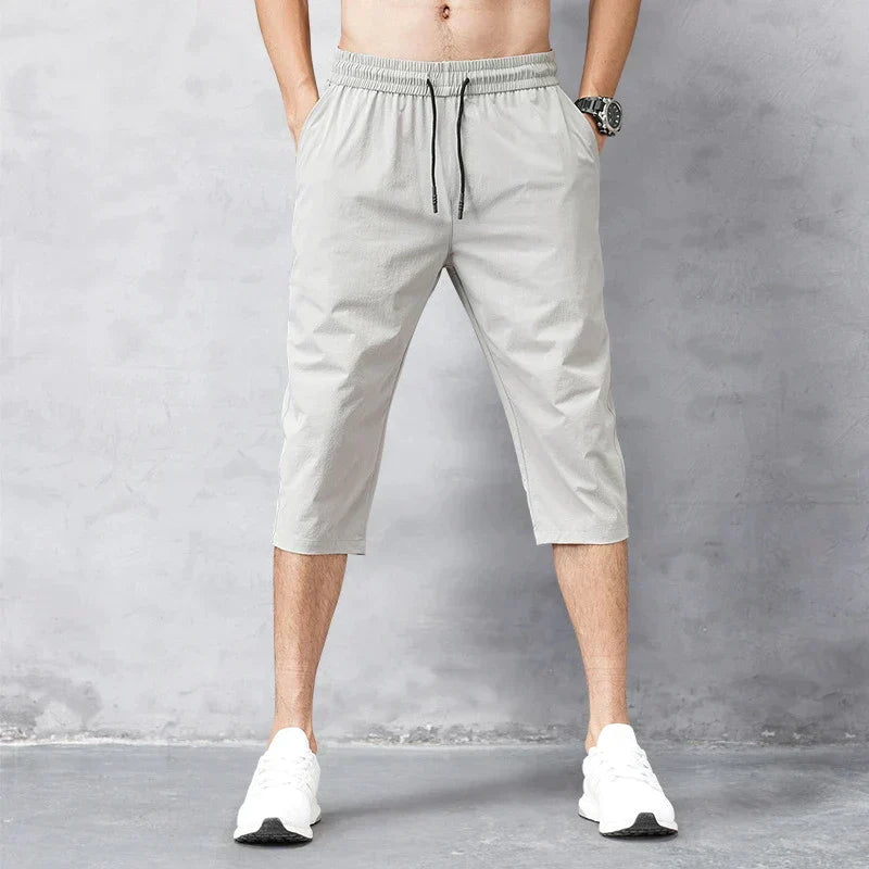 Harry - Casual Men's Shorts with Drawstring Waist and Below-Knee Length