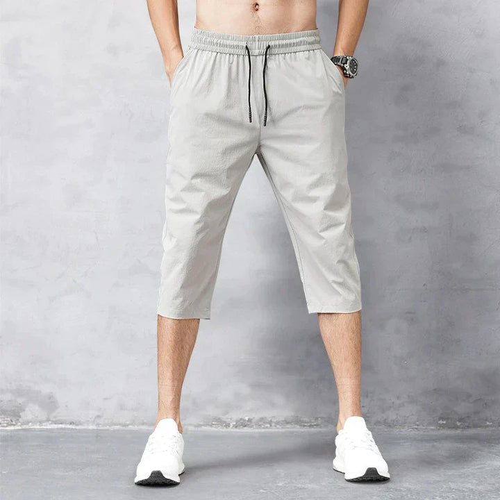 Harry - Casual Men's Shorts with Drawstring Waist and Below-Knee Length