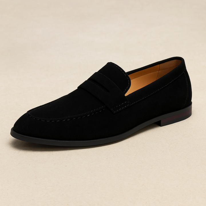 Henry - Smart Men's Elegant Loafers with Penny Strap and Almond Toe
