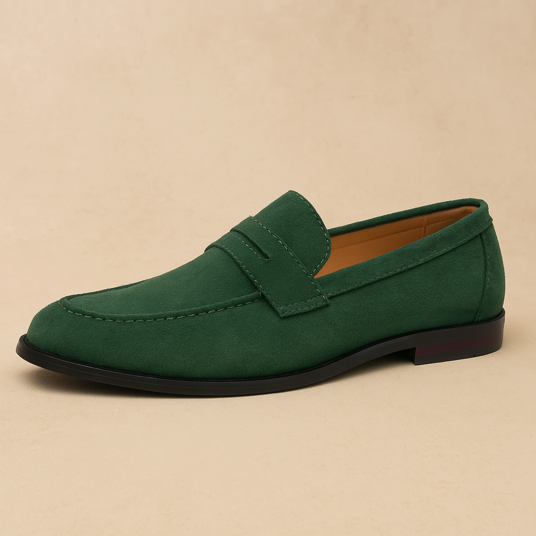 Henry - Smart Men's Elegant Loafers with Penny Strap and Almond Toe