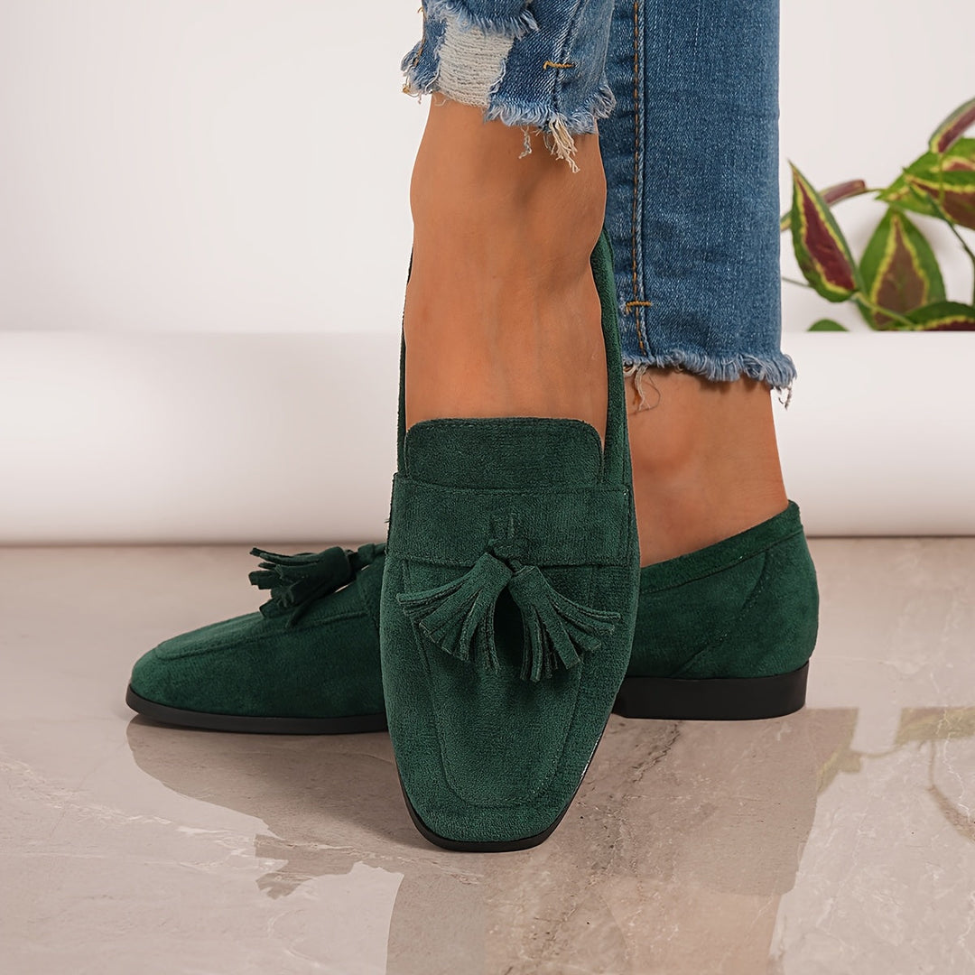 Isla - Casual Women's Comfort Loafers with Tassel Detail