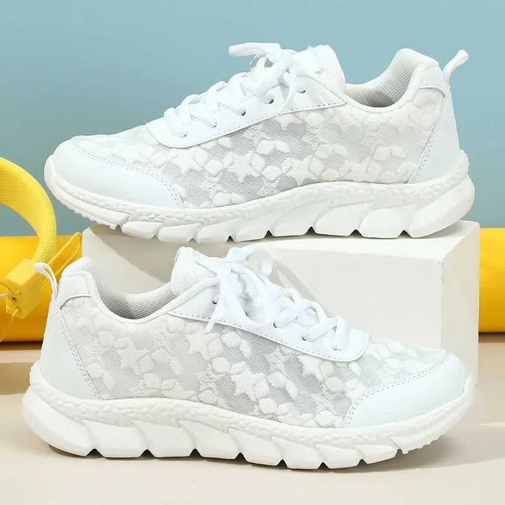 Isla - Casual Women's Orthopedic Trainers with Cushioned Sole and Floral Detail