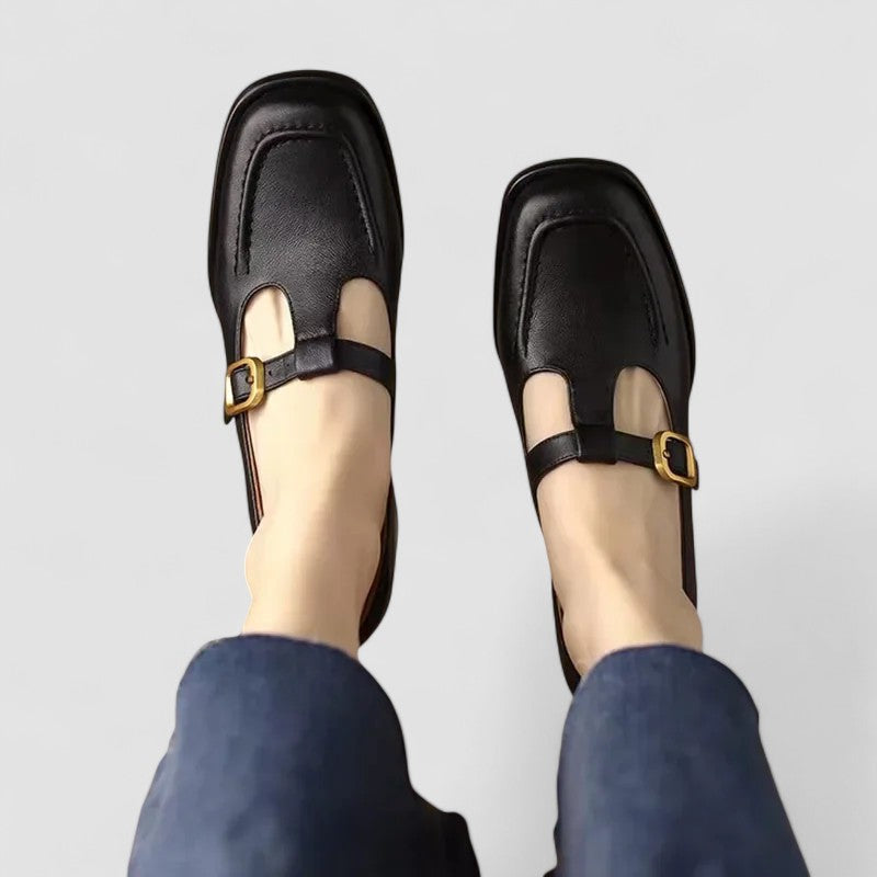 Isla - Smart Women's Orthopedic Mary Jane Shoes with Vintage Buckle Strap