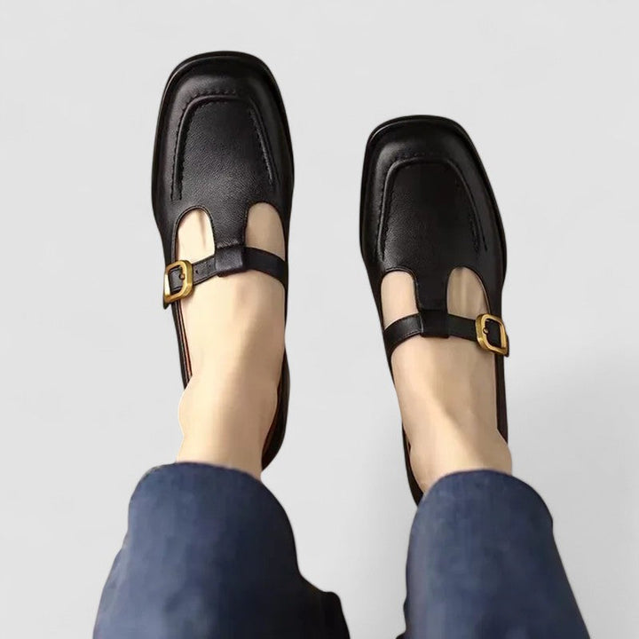 Isla - Smart Women's Orthopedic Mary Jane Shoes with Vintage Buckle Strap
