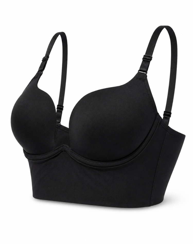 Isla - Women’s self supporting backless push up bra with adjustable straps