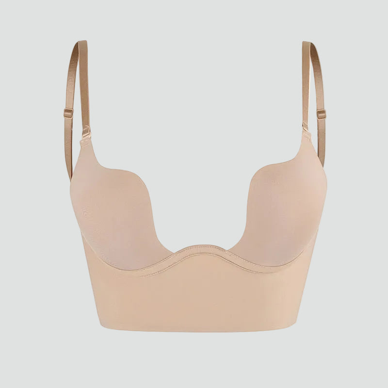 Isla - Women’s self supporting backless push up bra with adjustable straps