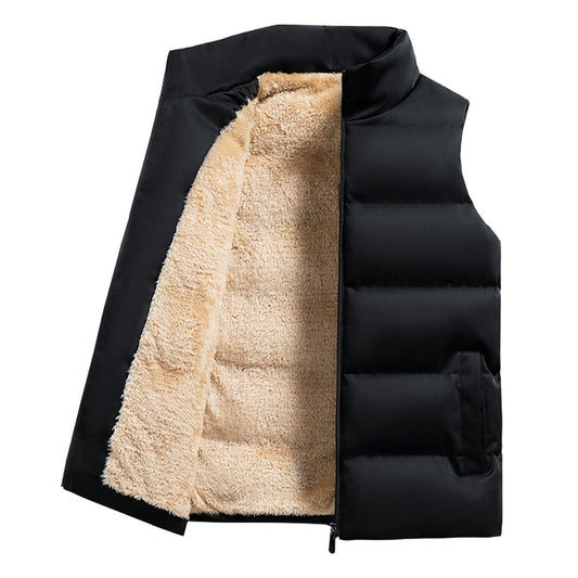 Jack - Men's Bodywarmer Winter Warm with Fleece Lining and Stand Collar