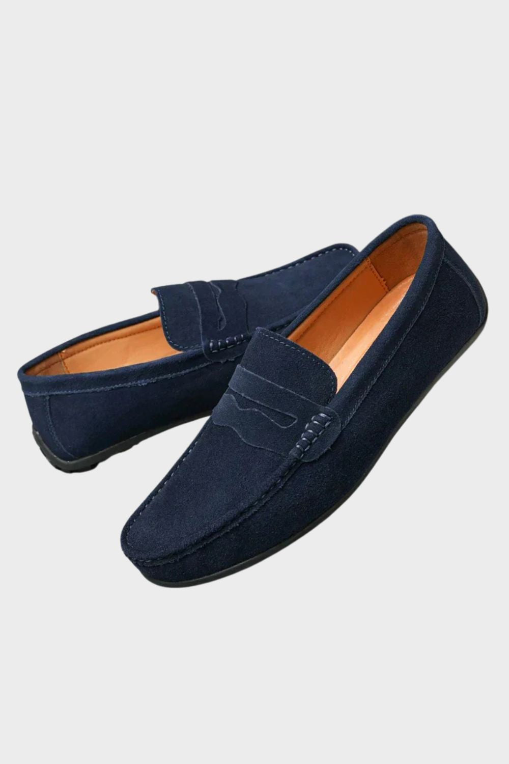 Jack - Relaxed Men's Comfort Loafers with Cushioned Insole and Penny Strap