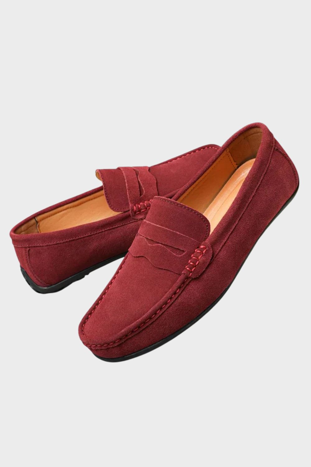 Jack - Relaxed Men's Comfort Loafers with Cushioned Insole and Penny Strap