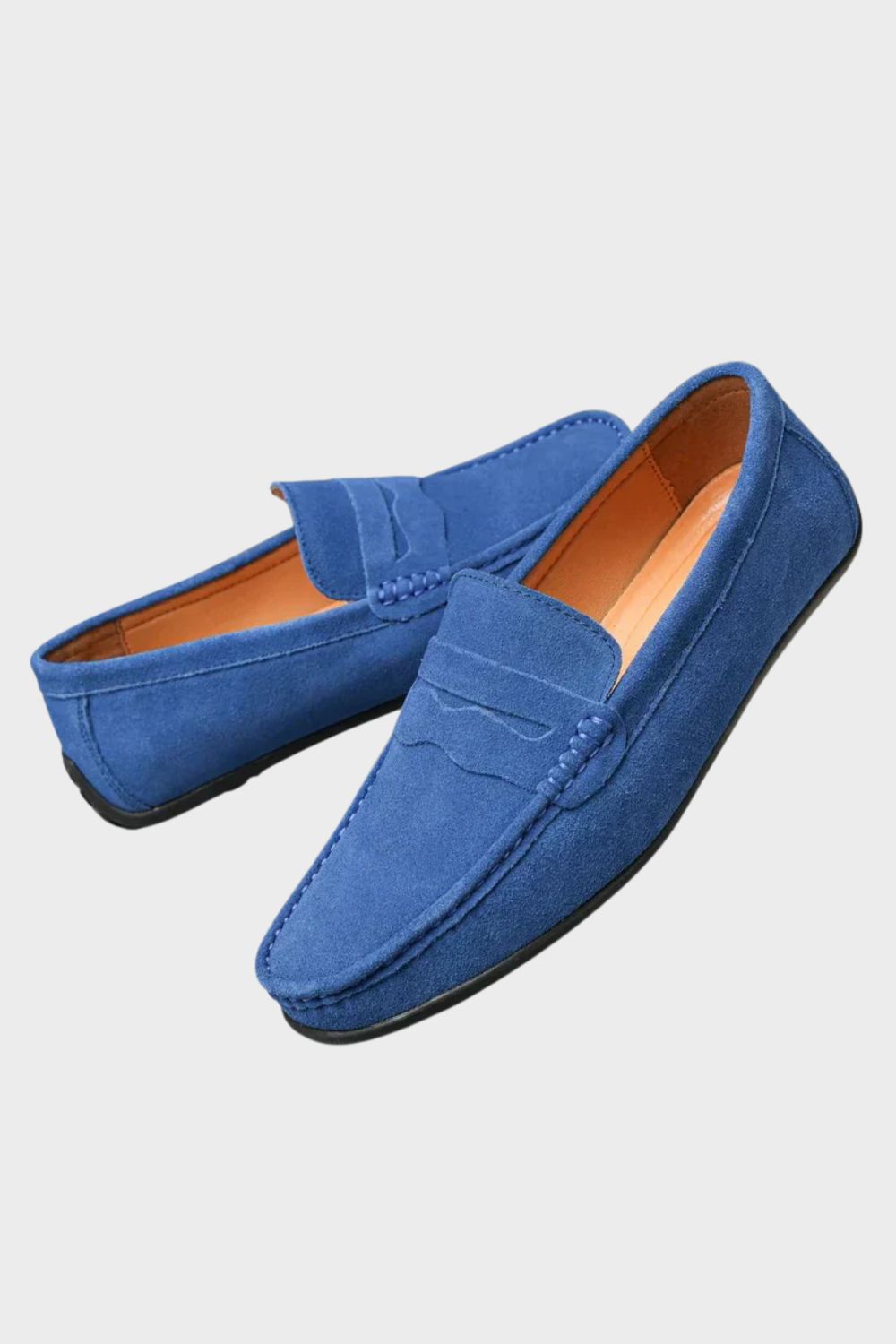 Jack - Relaxed Men's Comfort Loafers with Cushioned Insole and Penny Strap