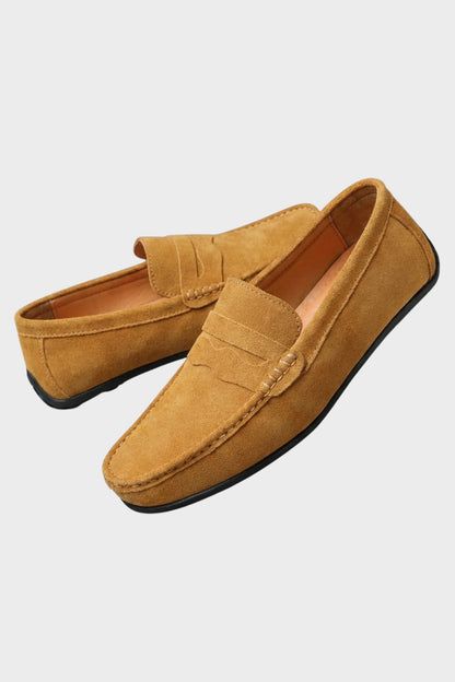 Jack - Relaxed Men's Comfort Loafers with Cushioned Insole and Penny Strap