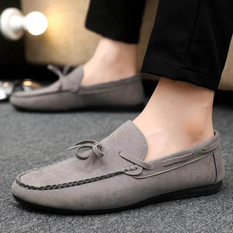 Jack - Smart Men's Comfort Loafers with Bow Tie Detail