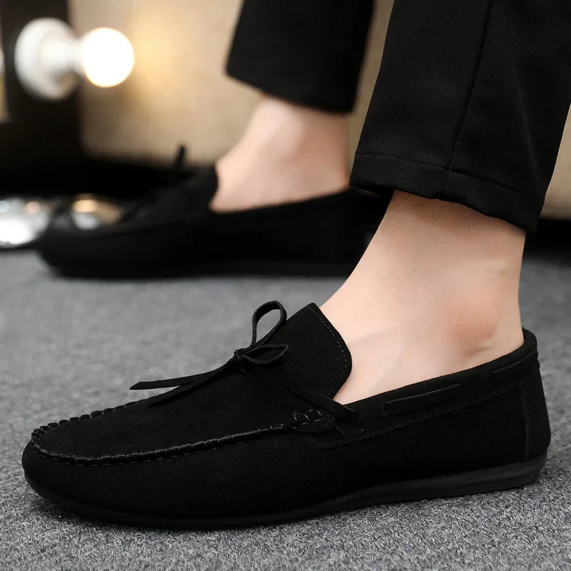 Jack - Smart Men's Comfort Loafers with Bow Tie Detail