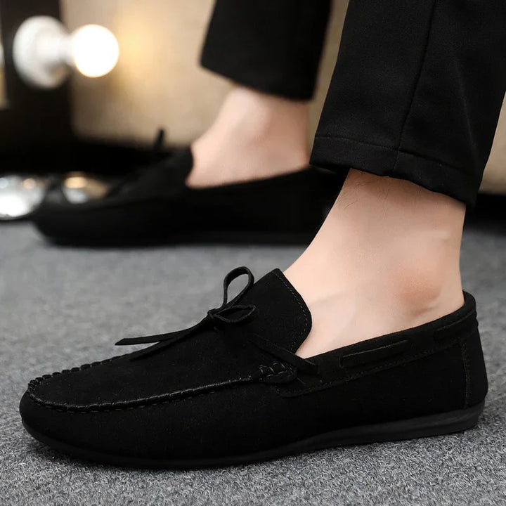 Jack - Smart Men's Comfort Loafers with Bow Tie Detail