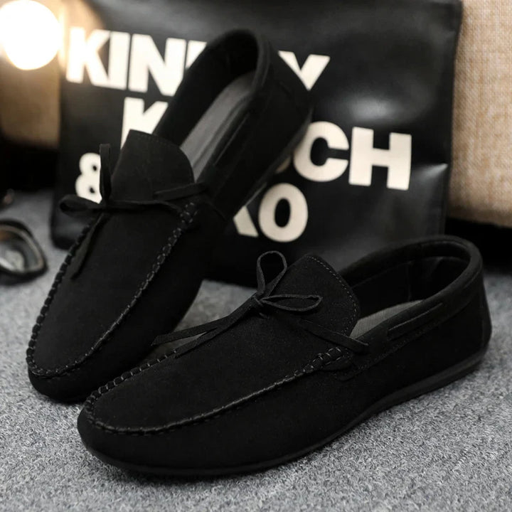 Jack - Smart Men's Comfort Loafers with Bow Tie Detail