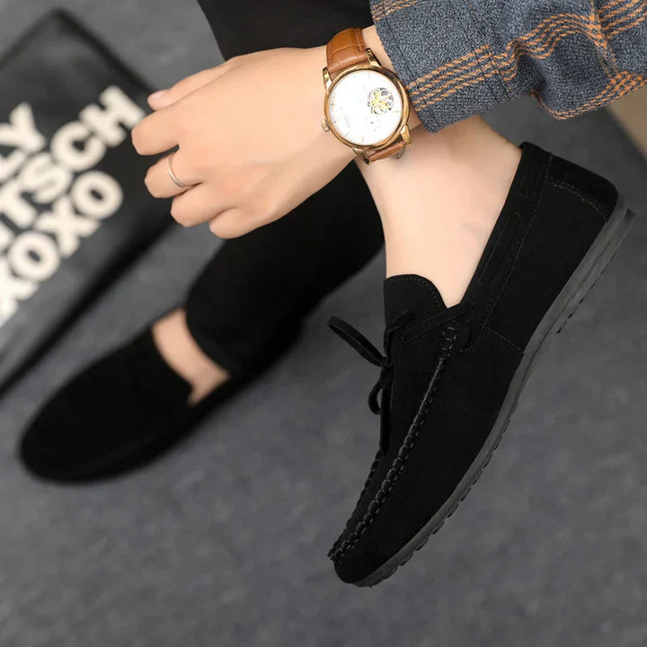 Jack - Smart Men's Comfort Loafers with Bow Tie Detail