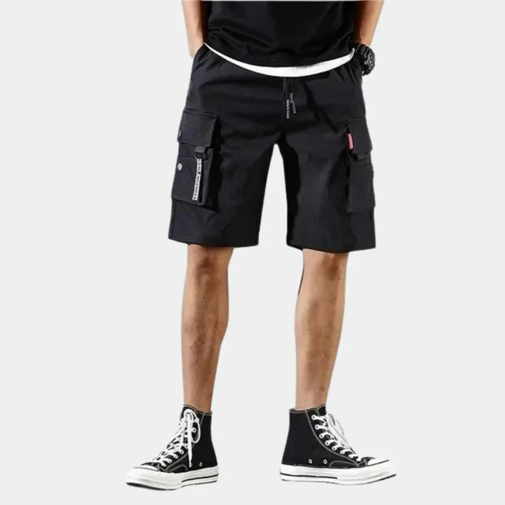 Jacob - Casual Men's Shorts with Cargo Pockets and Elastic Waist