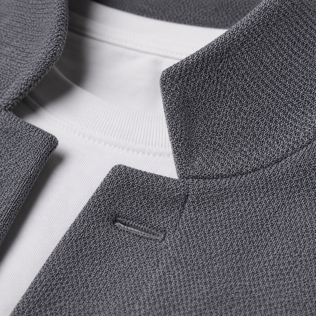 Joseph - Men’s casual slim knitted cardigan with stand collar and patch pockets
