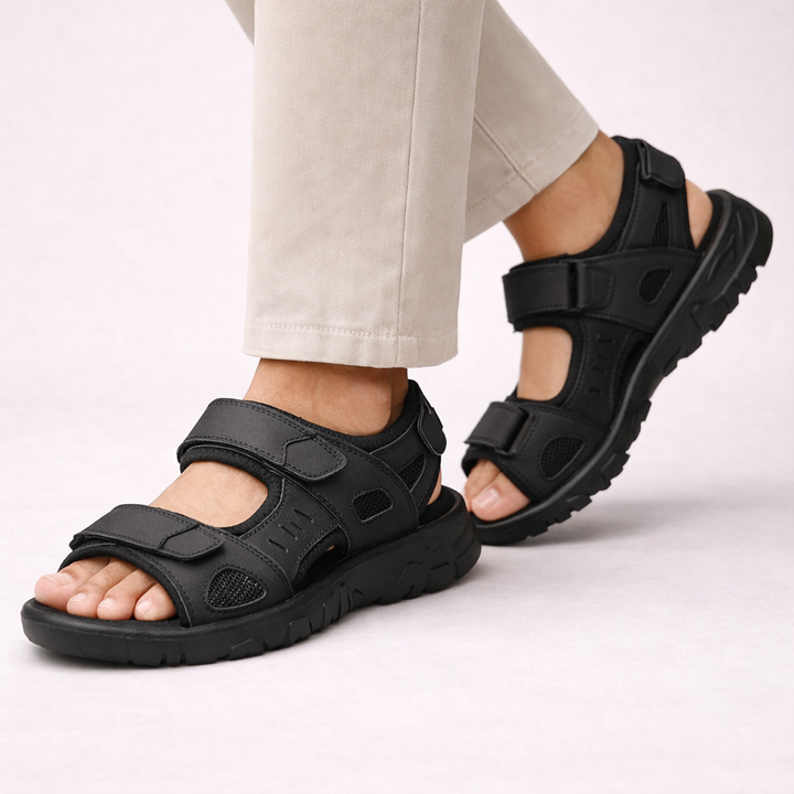Lars - Comfortable Men's Orthopedic Sandals with Adjustable Straps and Durable Sole