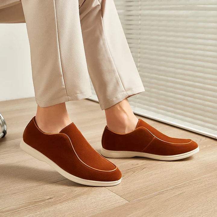 Leo - Casual Men's Orthopedic Loafers with Slip-On Platform Sole