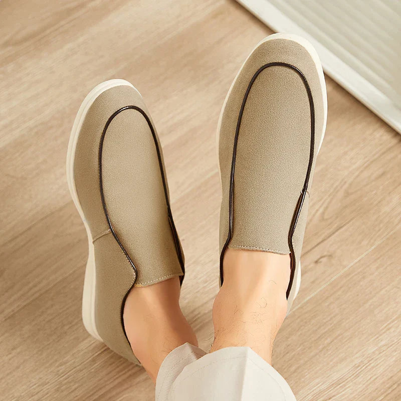 Leo - Casual Men's Orthopedic Loafers with Slip-On Platform Sole