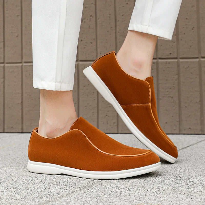 Leo - Casual Men's Orthopedic Loafers with Slip-On Platform Sole