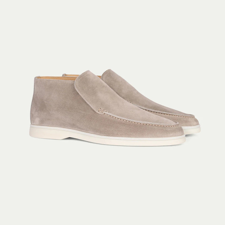 Louis - Smart Men's Loafers with Ankle Boot Silhouette and Almond Toe