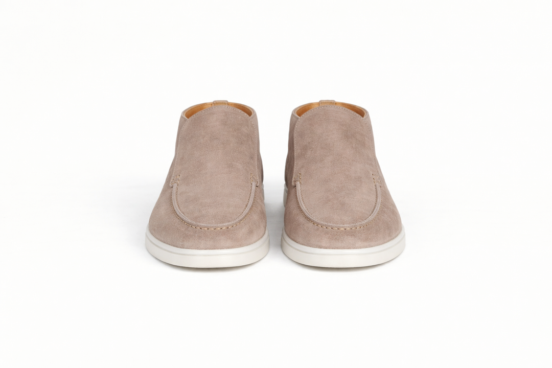 Louis - Smart Men's Loafers with Ankle Boot Silhouette and Almond Toe