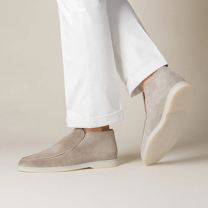 Louis - Smart Men's Loafers with Ankle Boot Silhouette and Almond Toe