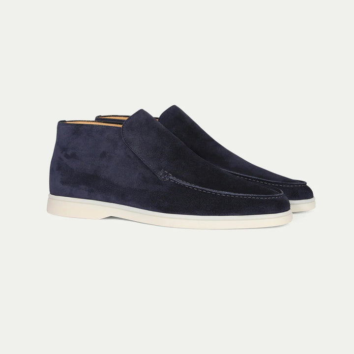 Louis - Smart Men's Loafers with Ankle Boot Silhouette and Almond Toe