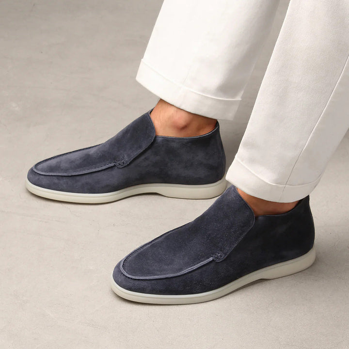 Louis - Smart Men's Loafers with Ankle Boot Silhouette and Almond Toe