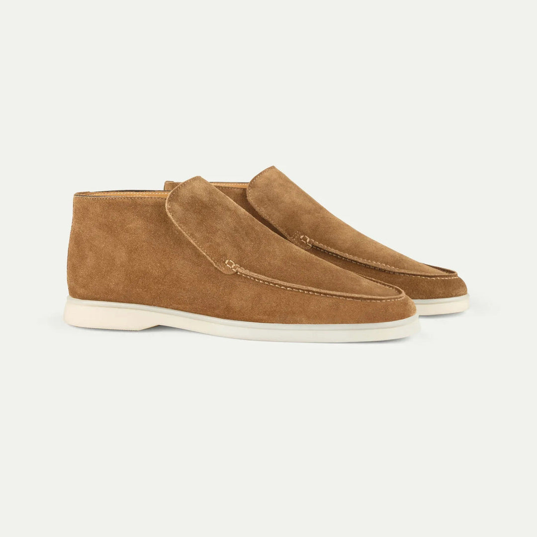Louis - Smart Men's Loafers with Ankle Boot Silhouette and Almond Toe
