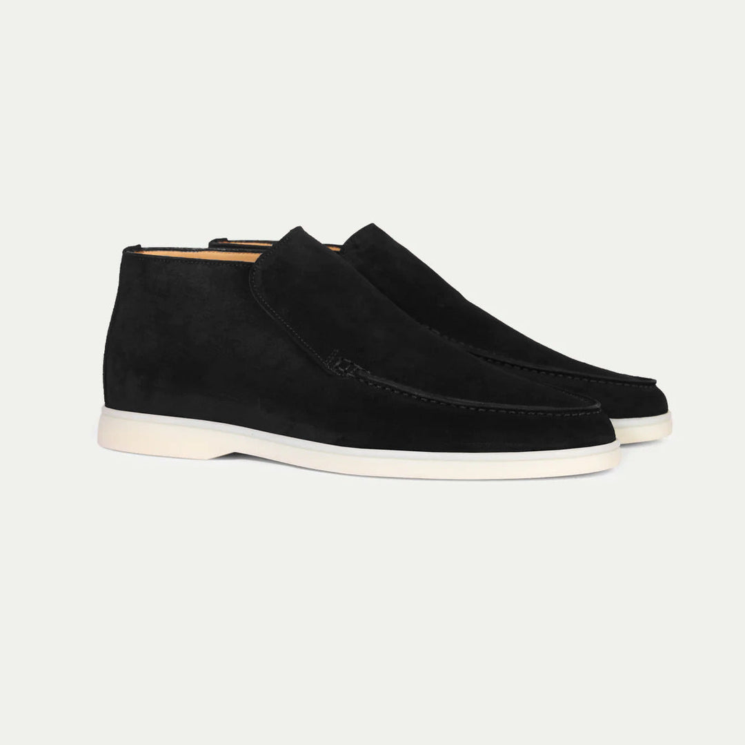 Louis - Smart Men's Loafers with Ankle Boot Silhouette and Almond Toe