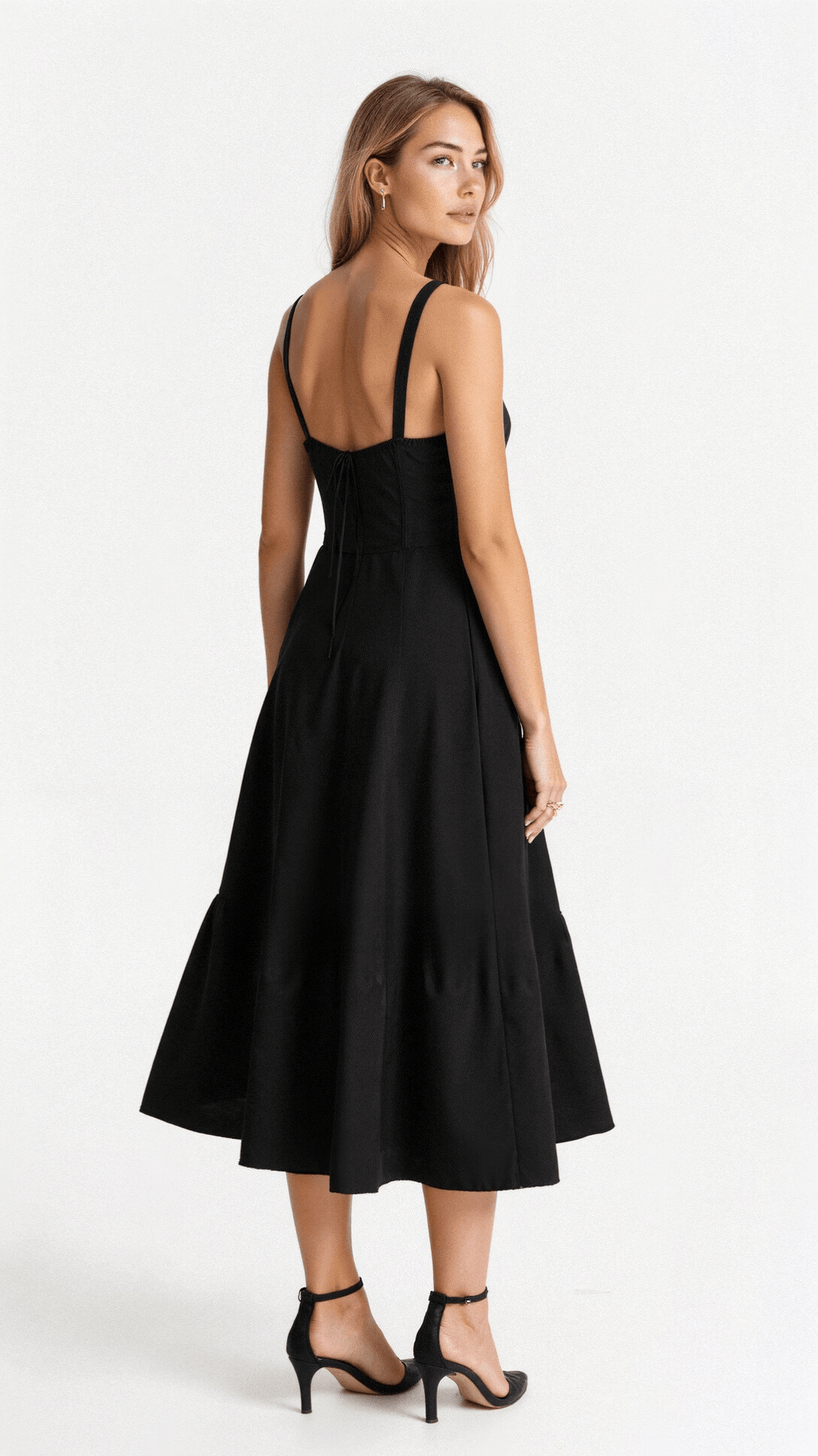 Matilda - Elegant Women's Wedding Guest Dress with Sweetheart Neckline and Front Split
